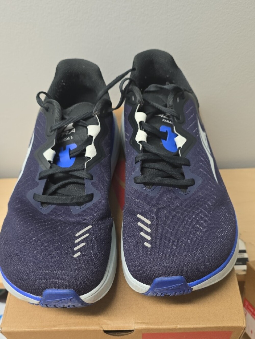 Altra Men's Paradigm 8 Wide Dark Blue and Black Road Running Shoes Size 9men - Picture 2 of 9